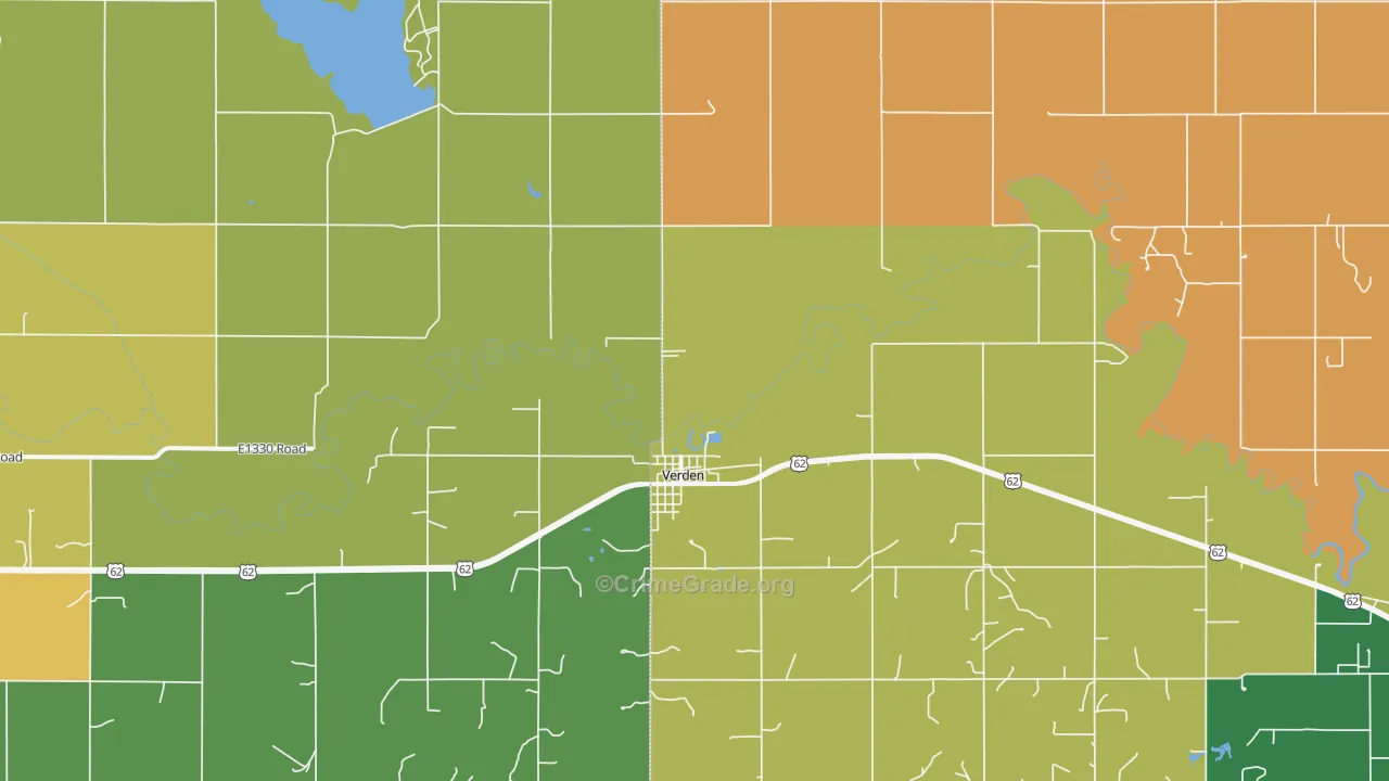 73092, OK Map of Vehicle Theft Rates