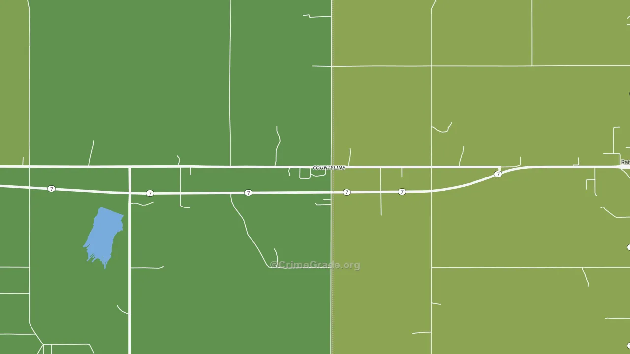 73425, OK Map of Vehicle Theft Rates