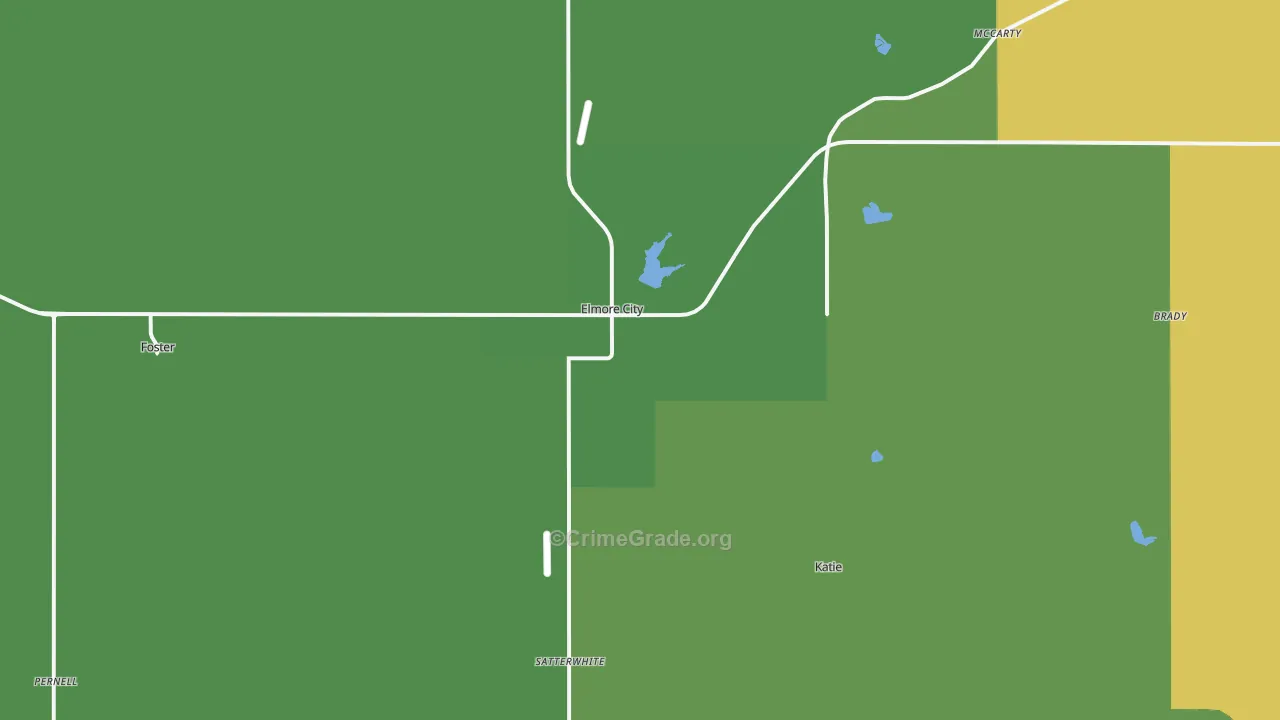 73433, OK Map of Vehicle Theft Rates