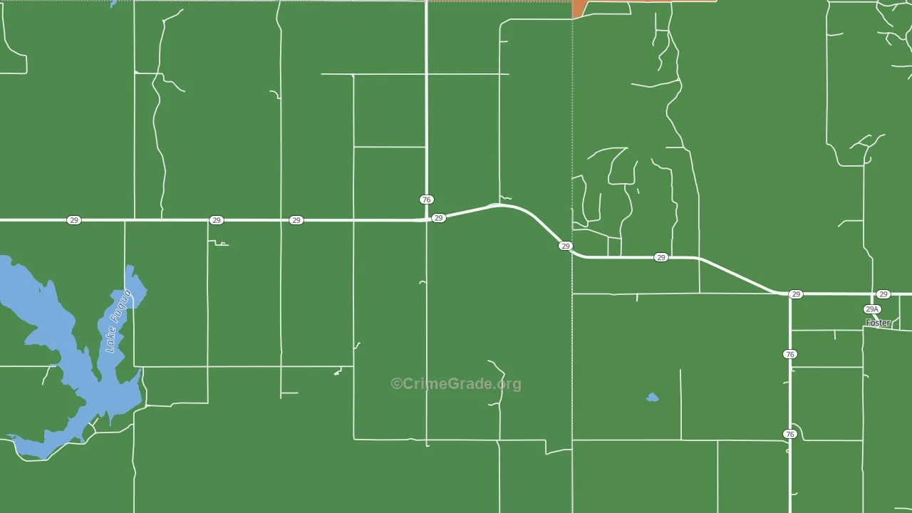 73434, OK Map of Vehicle Theft Rates