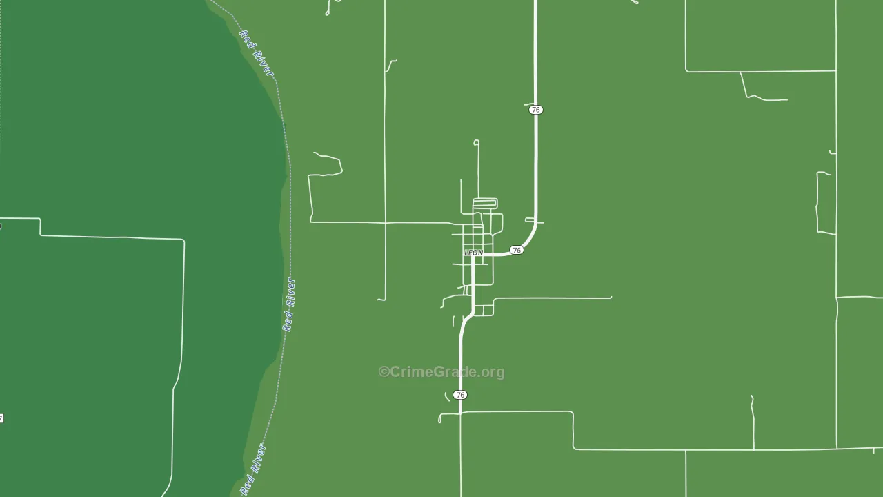 73441, OK Map of Vehicle Theft Rates