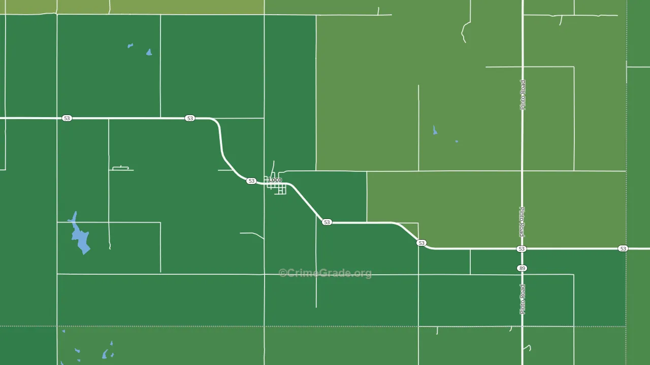 73442, OK Map of Vehicle Theft Rates