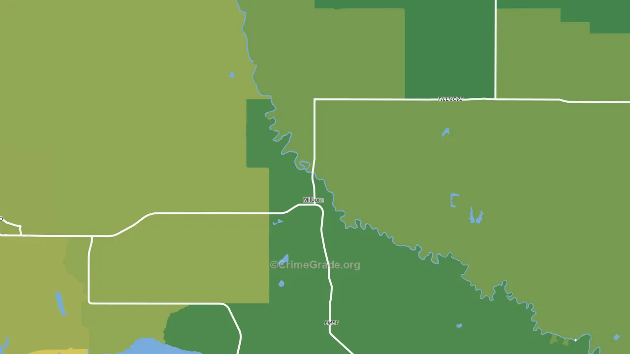73450, OK Map of Vehicle Theft Rates