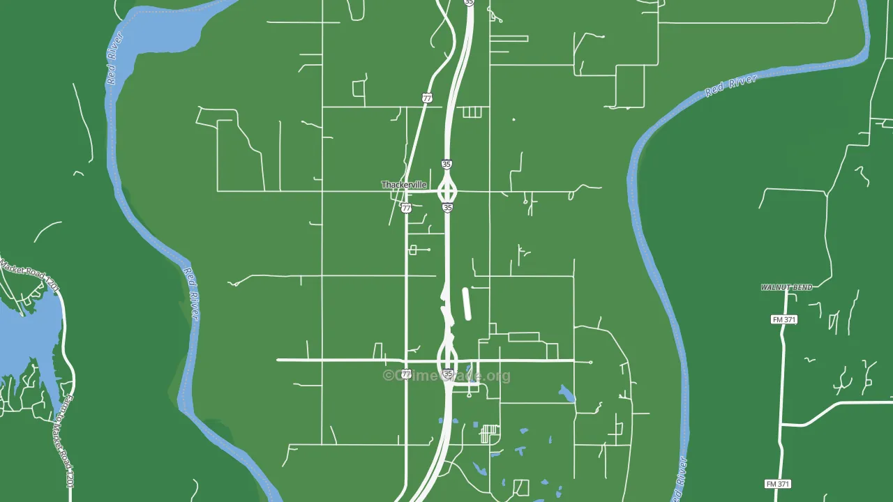 73459, OK Map of Vehicle Theft Rates