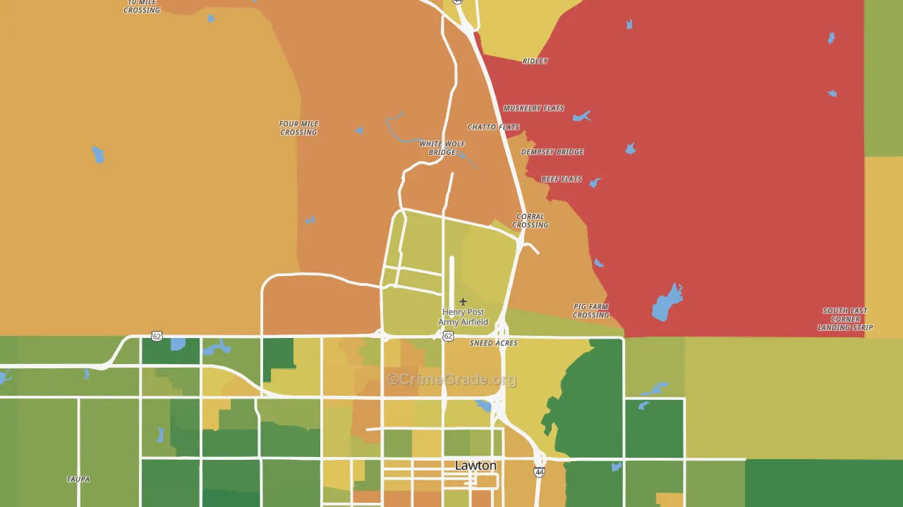 73503, OK Map of Vehicle Theft Rates