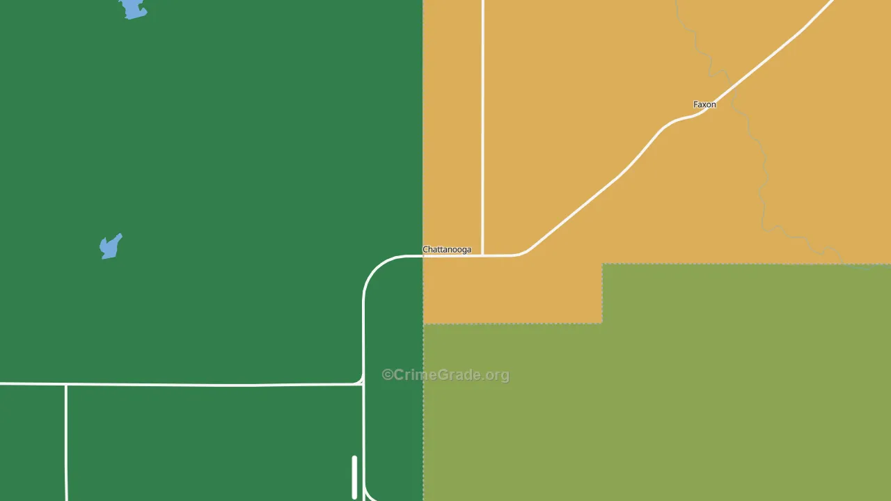 73528, OK Map of Vehicle Theft Rates