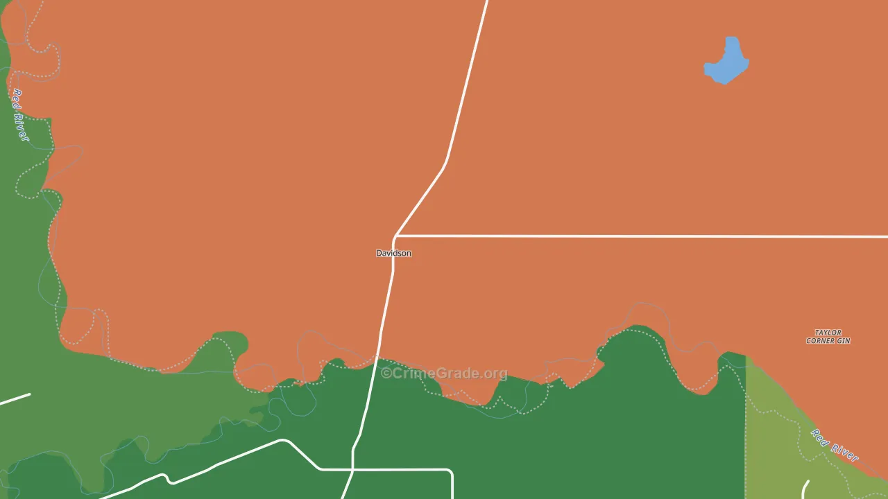 73530, OK Map of Vehicle Theft Rates