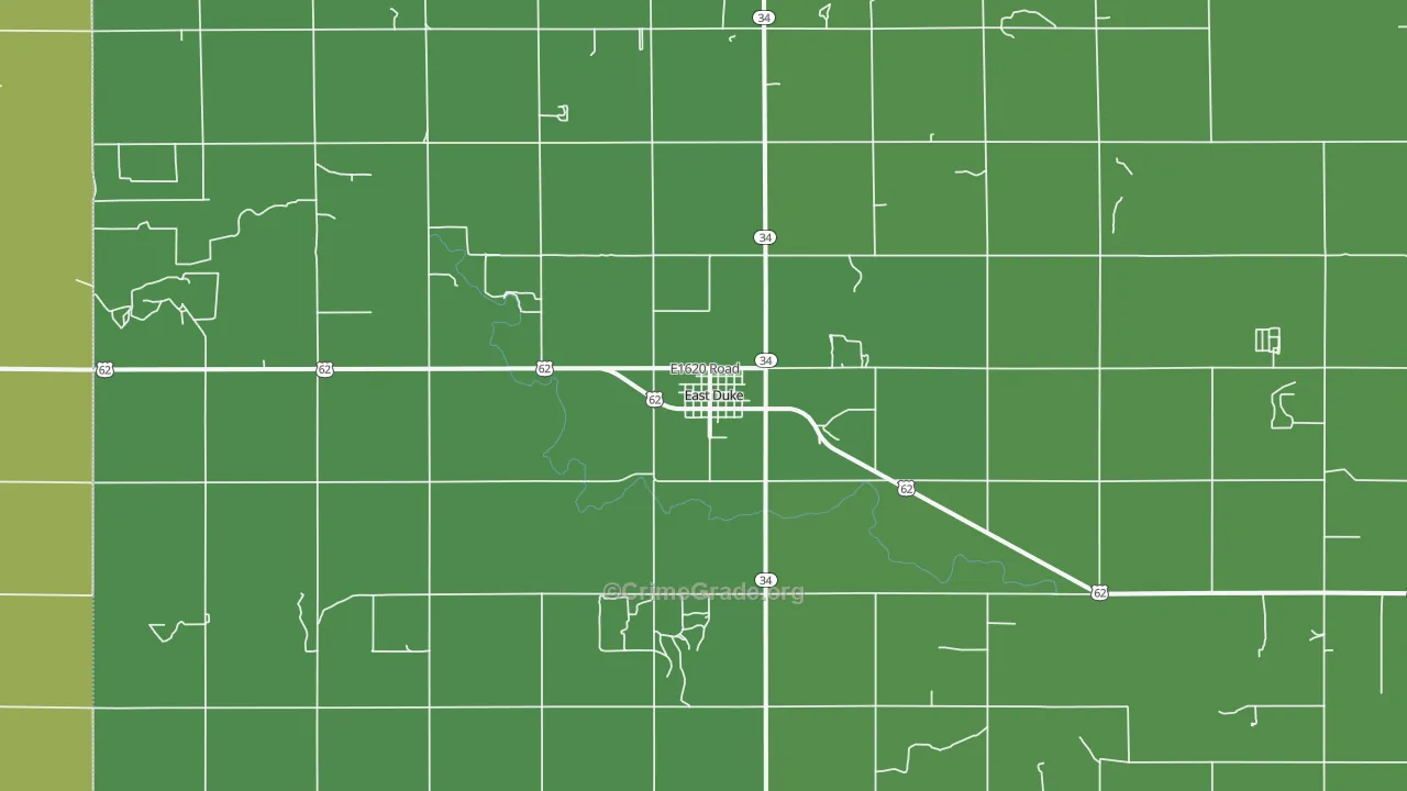 73532, OK Map of Vehicle Theft Rates