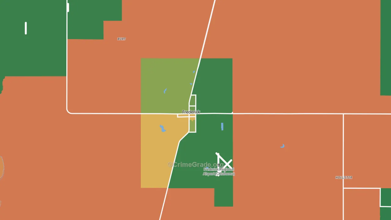 73542, OK Map of Vehicle Theft Rates