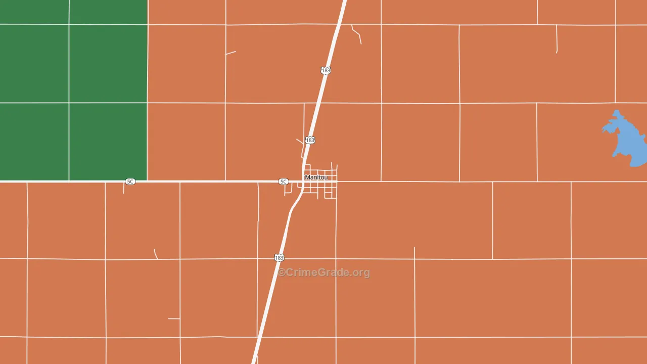 73555, OK Map of Vehicle Theft Rates