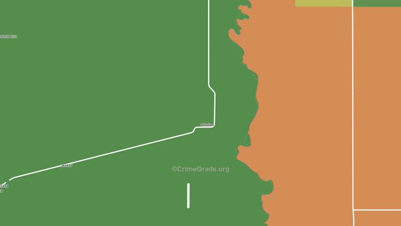 73560, OK Map of Vehicle Theft Rates
