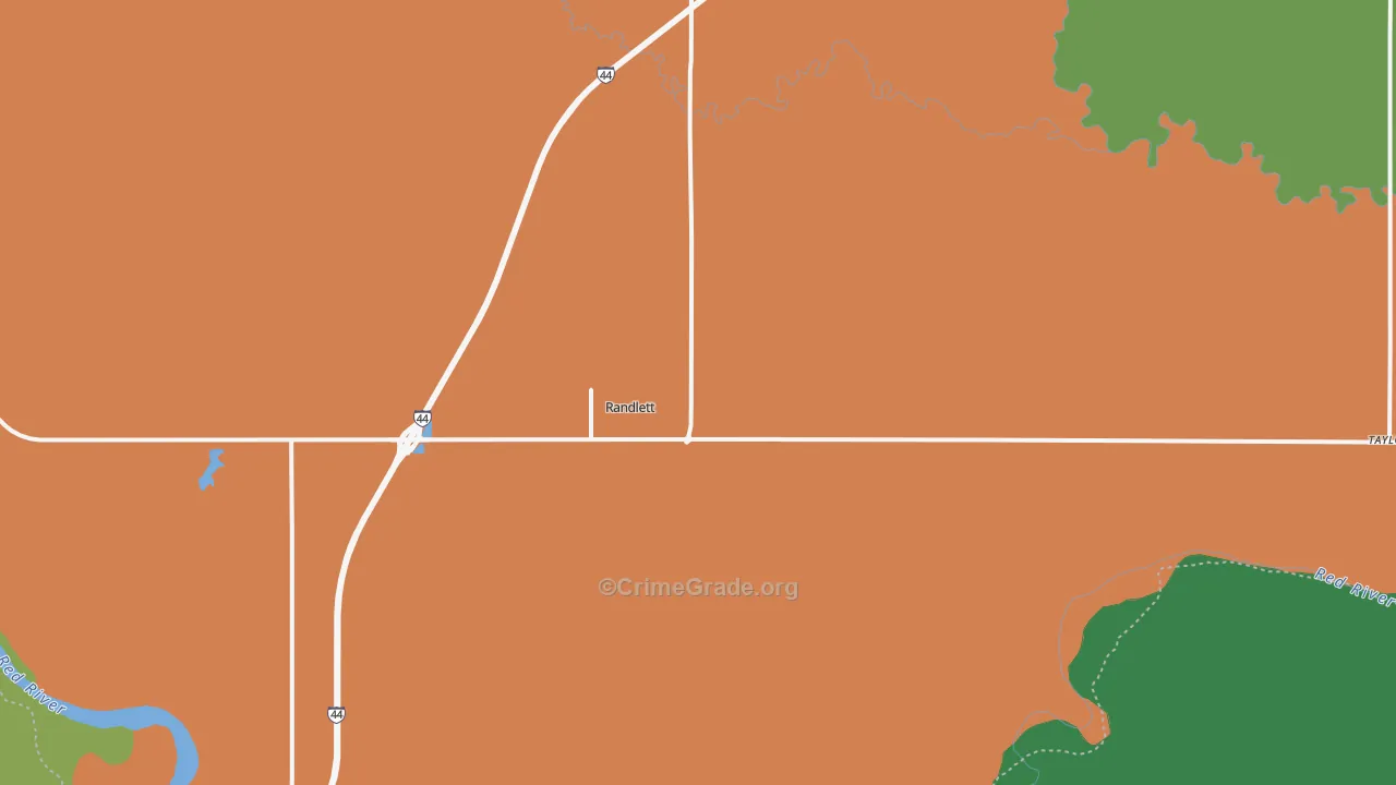 73562, OK Map of Vehicle Theft Rates