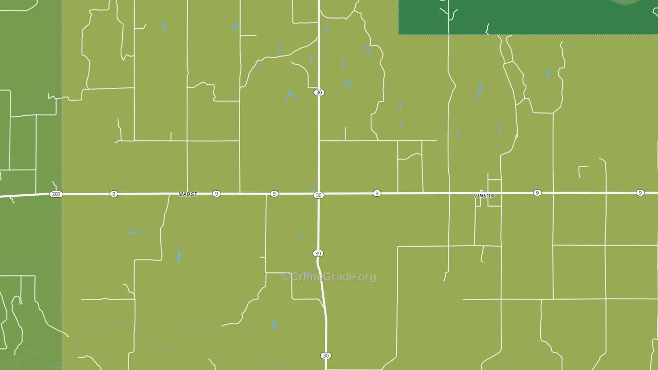 73571, OK Map of Vehicle Theft Rates