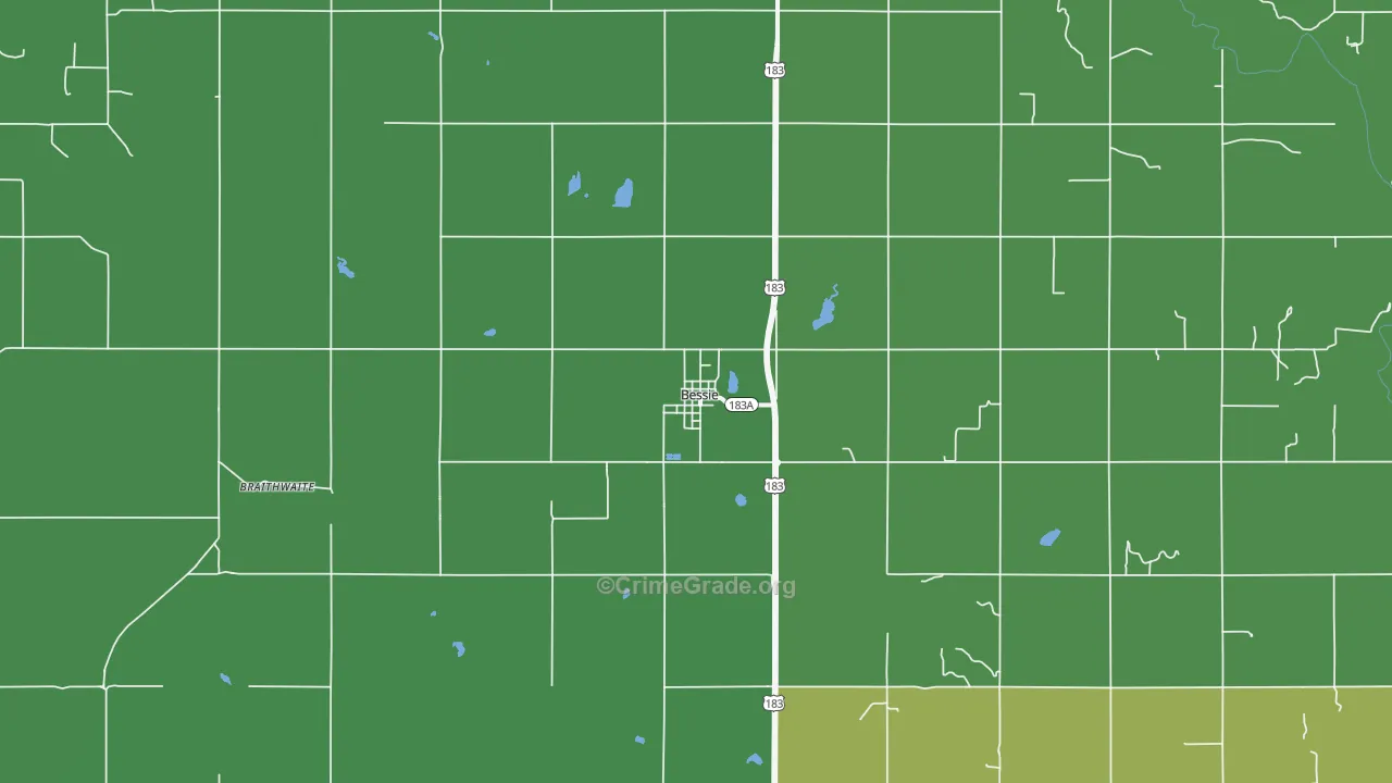 73622, OK Map of Vehicle Theft Rates