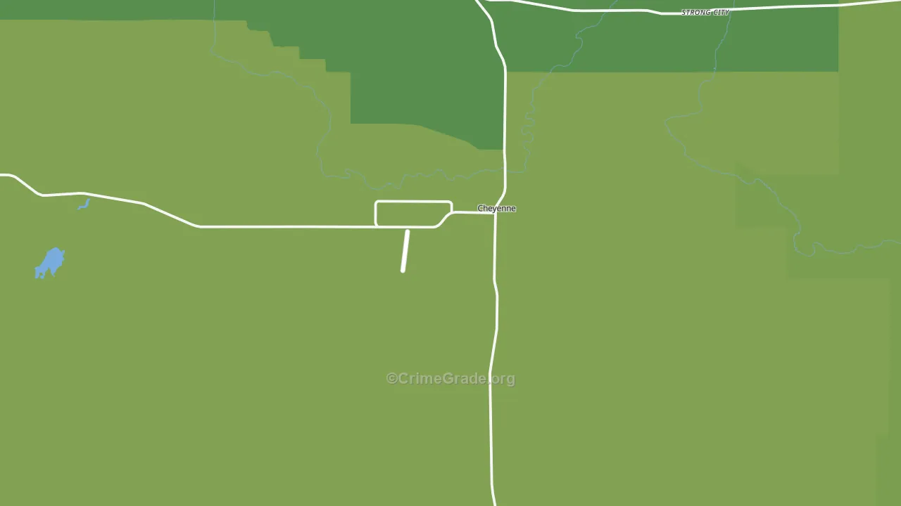 73628, OK Map of Vehicle Theft Rates