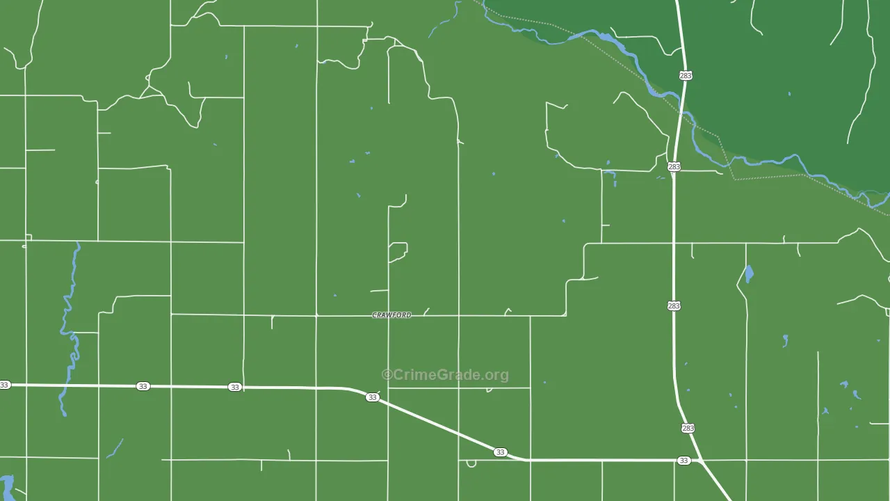 73638, OK Map of Vehicle Theft Rates