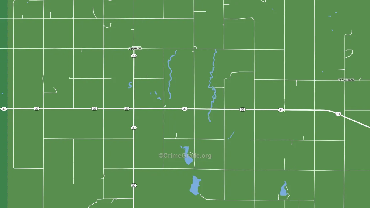 73642, OK Map of Vehicle Theft Rates