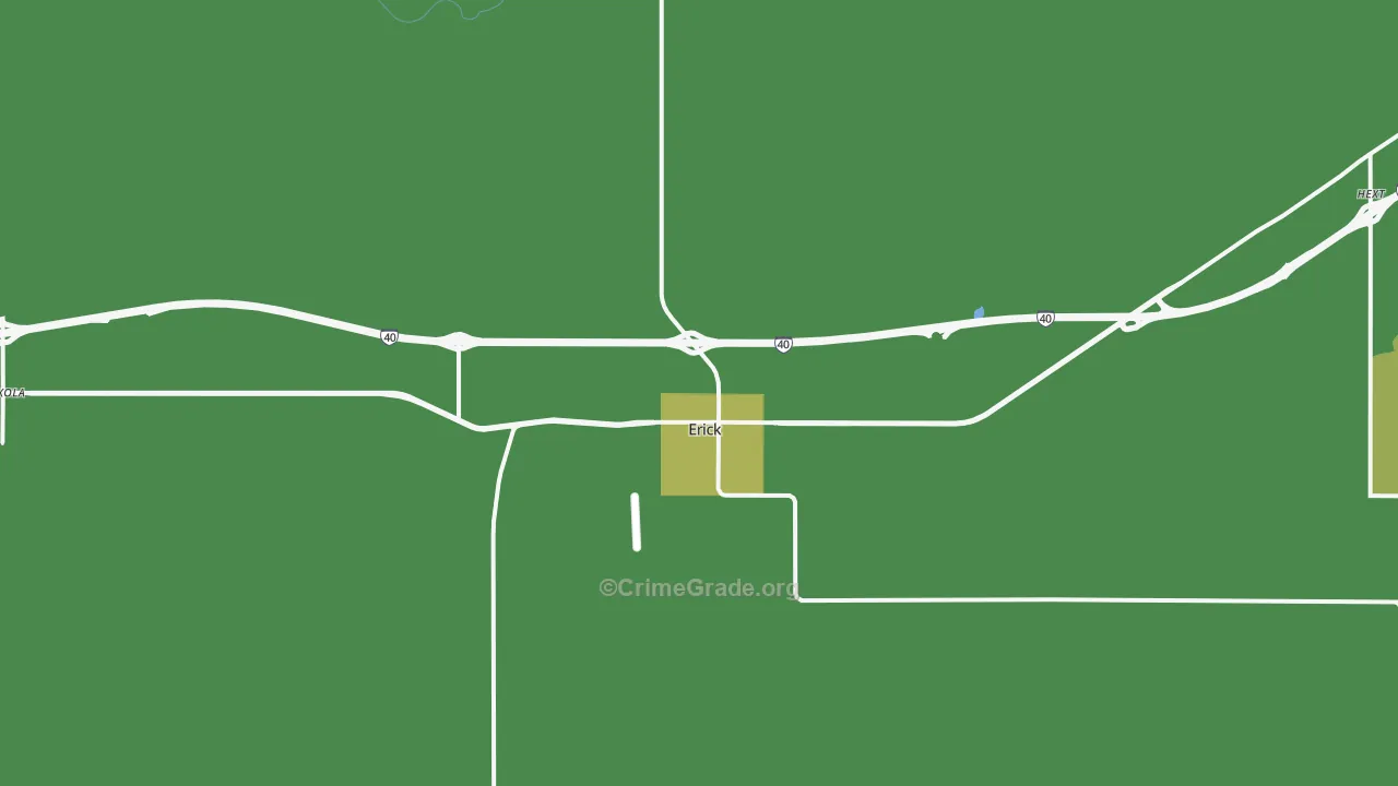 73645, OK Map of Vehicle Theft Rates