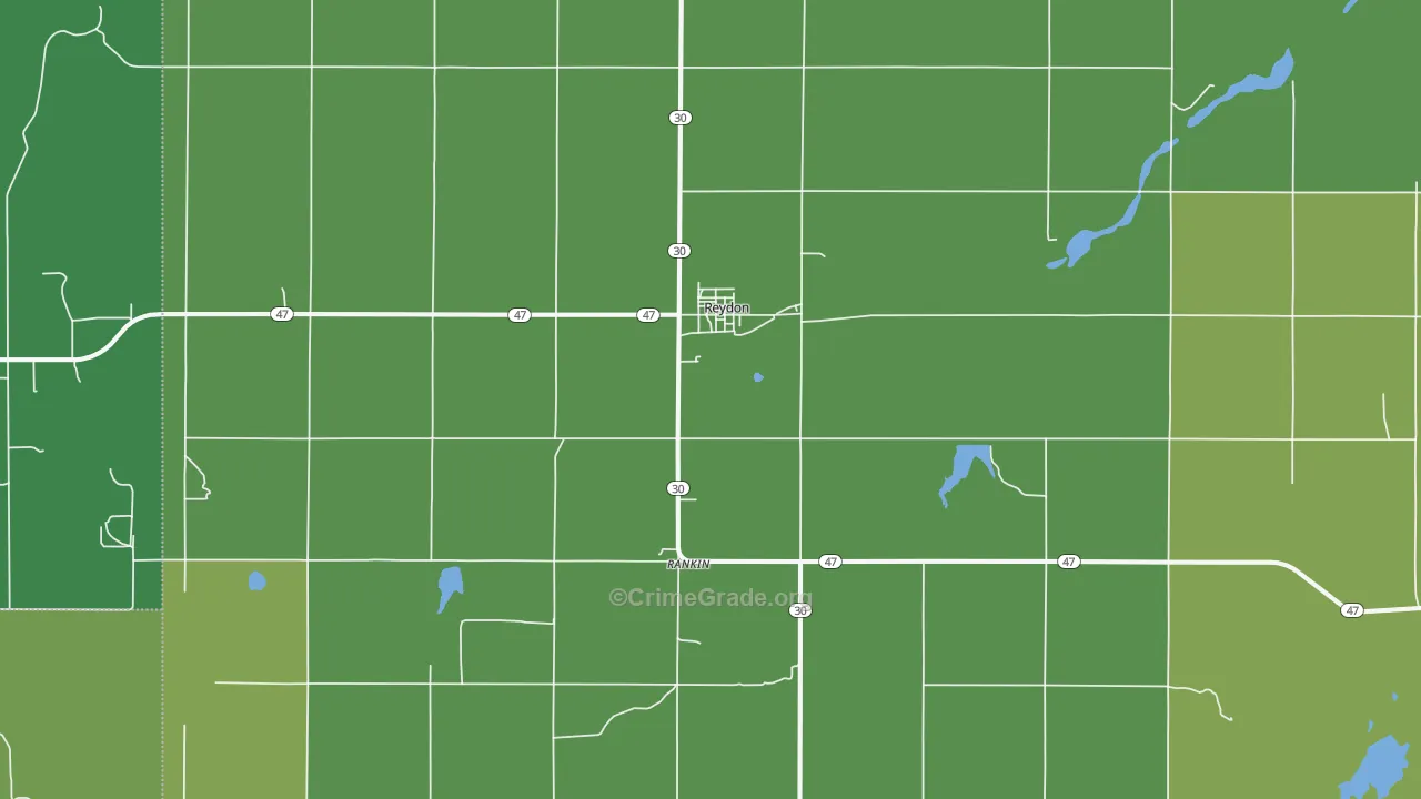 73660, OK Map of Vehicle Theft Rates