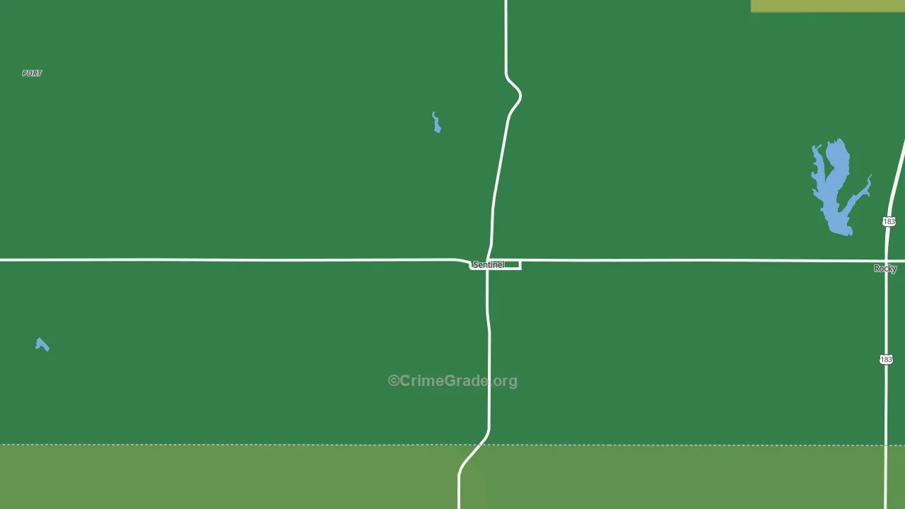 73664, OK Map of Vehicle Theft Rates