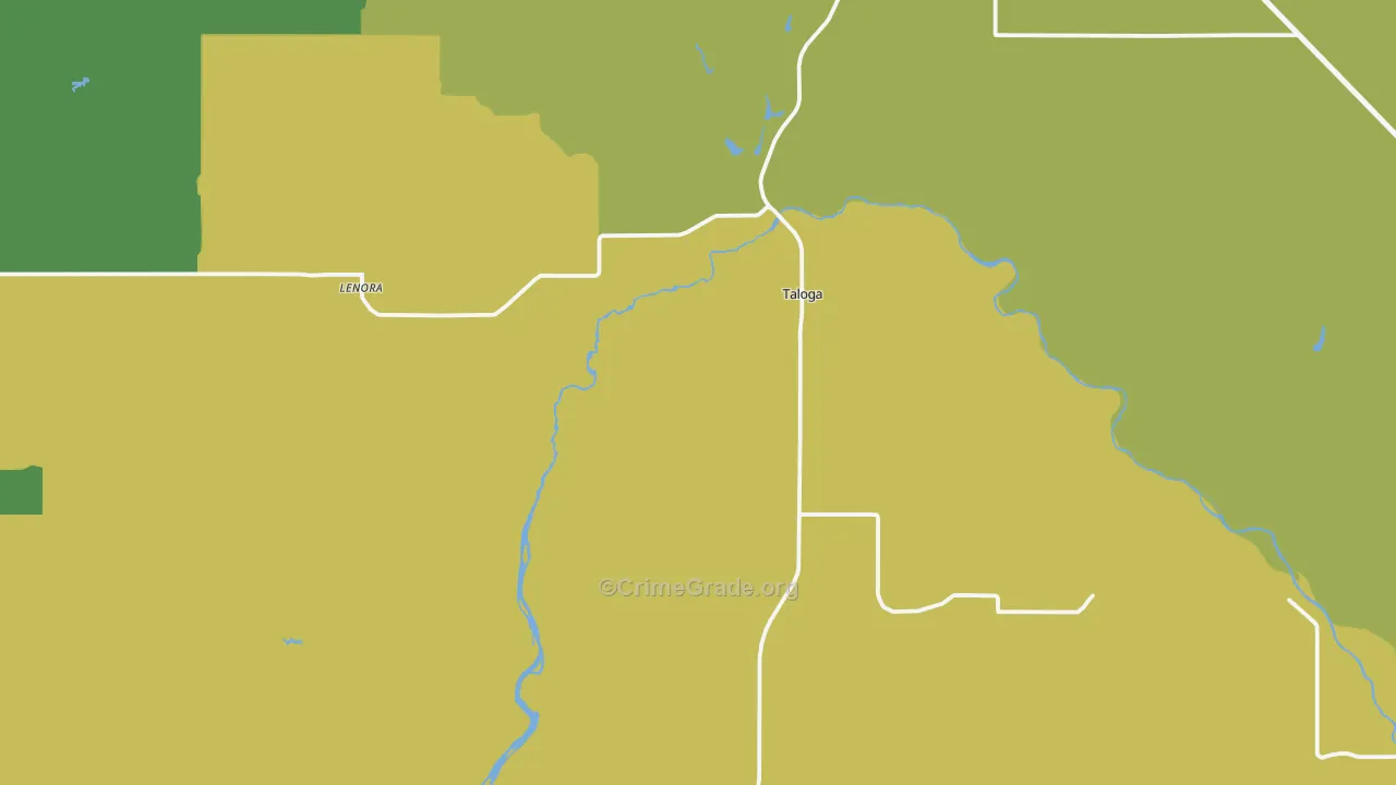 73667, OK Map of Vehicle Theft Rates