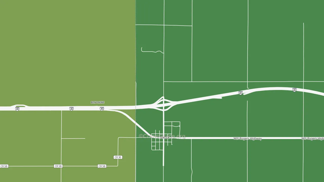 73668, OK Map of Vehicle Theft Rates