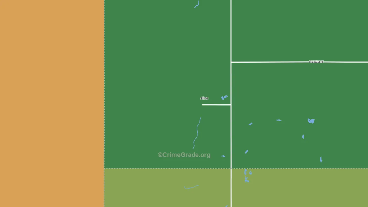 73716, OK Map of Vehicle Theft Rates