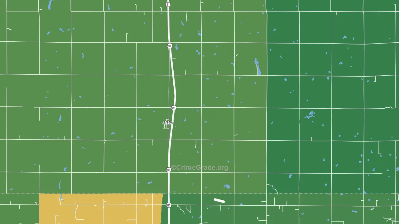 73720, OK Map of Vehicle Theft Rates