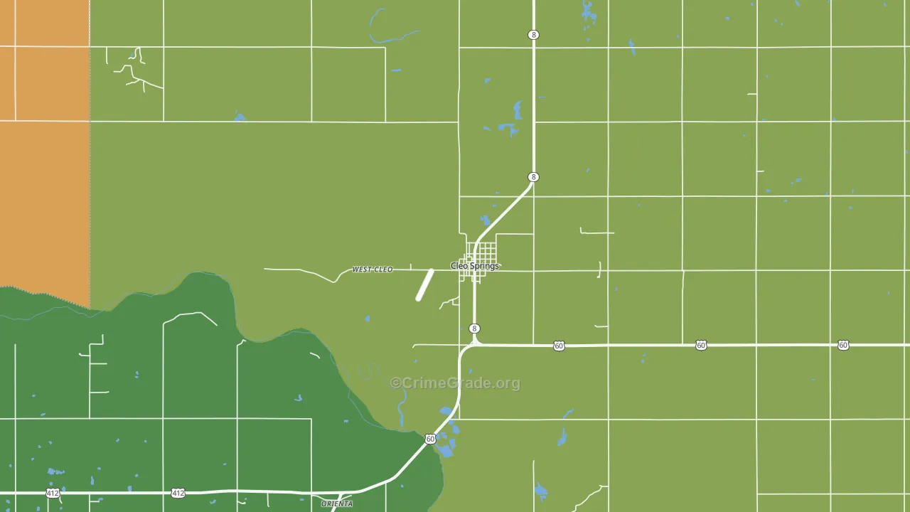 73729, OK Map of Vehicle Theft Rates