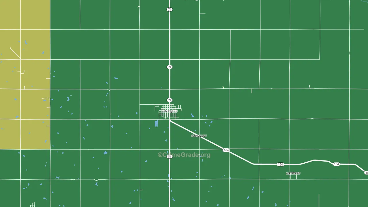 73730, OK Map of Vehicle Theft Rates
