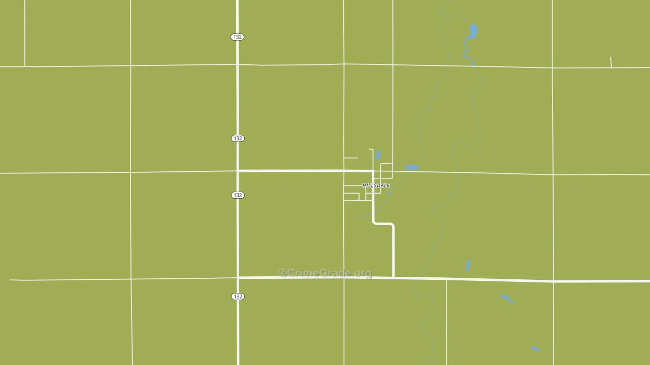 73743, OK Map of Vehicle Theft Rates