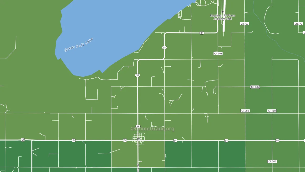 73749, OK Map of Vehicle Theft Rates