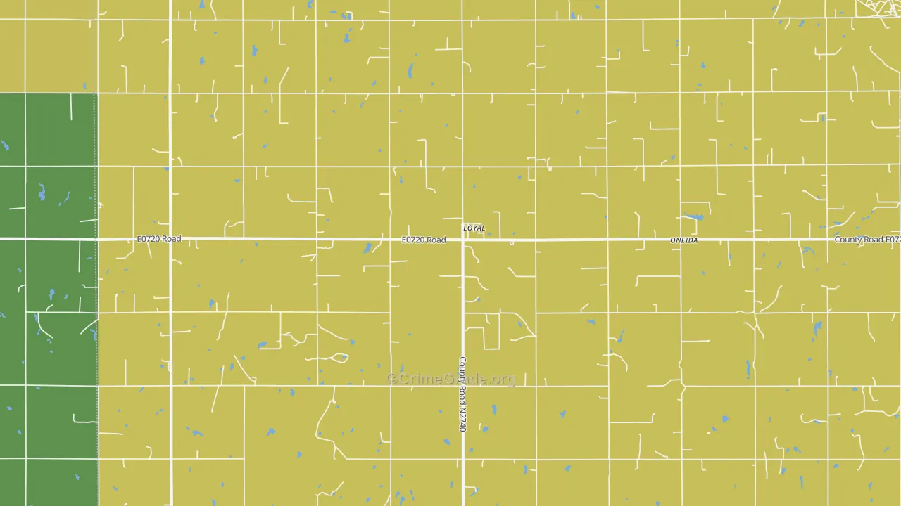 73756, OK Map of Vehicle Theft Rates