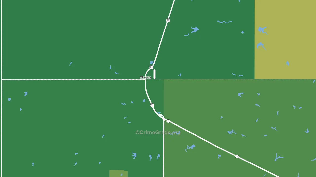 73762, OK Map of Vehicle Theft Rates