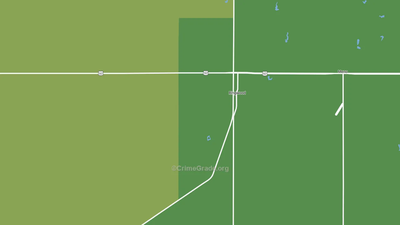 73768, OK Map of Vehicle Theft Rates