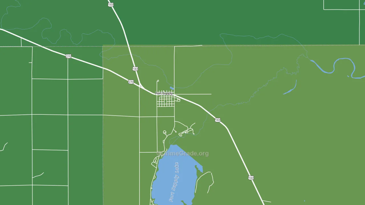 73841, OK Map of Vehicle Theft Rates
