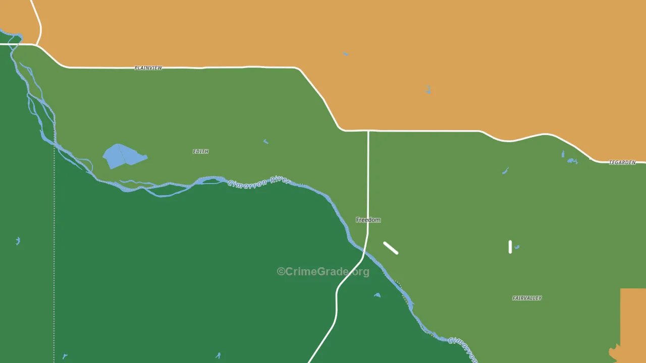 73842, OK Map of Vehicle Theft Rates