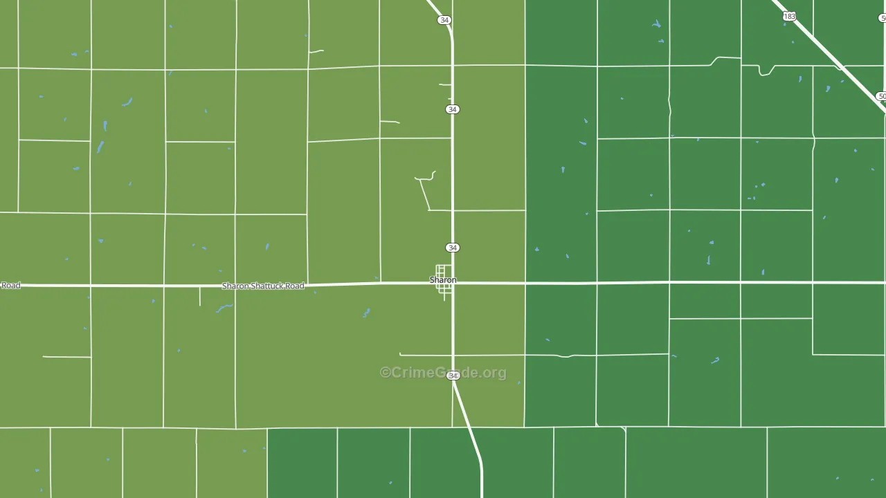 73857, OK Map of Vehicle Theft Rates