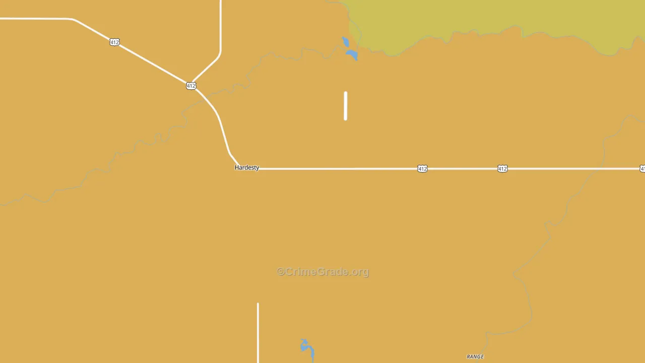 73944, OK Map of Vehicle Theft Rates