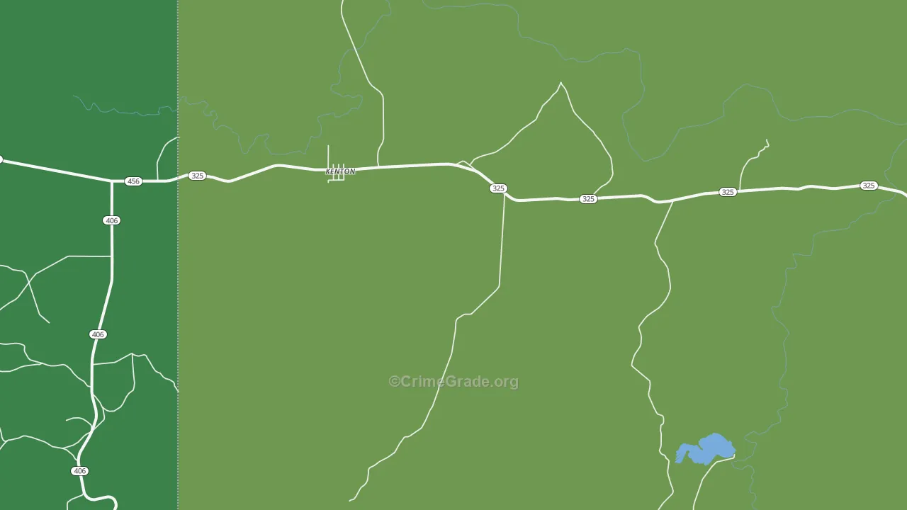 73946, OK Map of Vehicle Theft Rates
