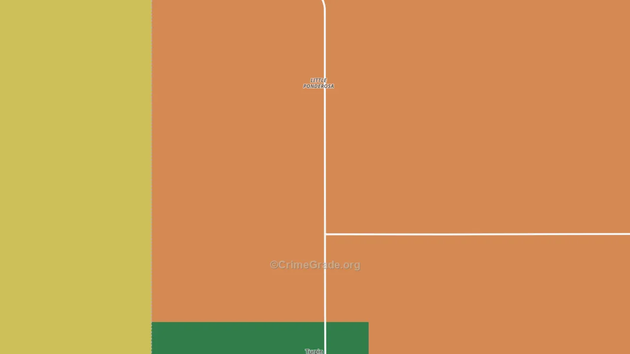 73950, OK Map of Vehicle Theft Rates