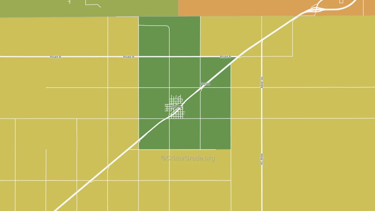 73951, OK Map of Vehicle Theft Rates