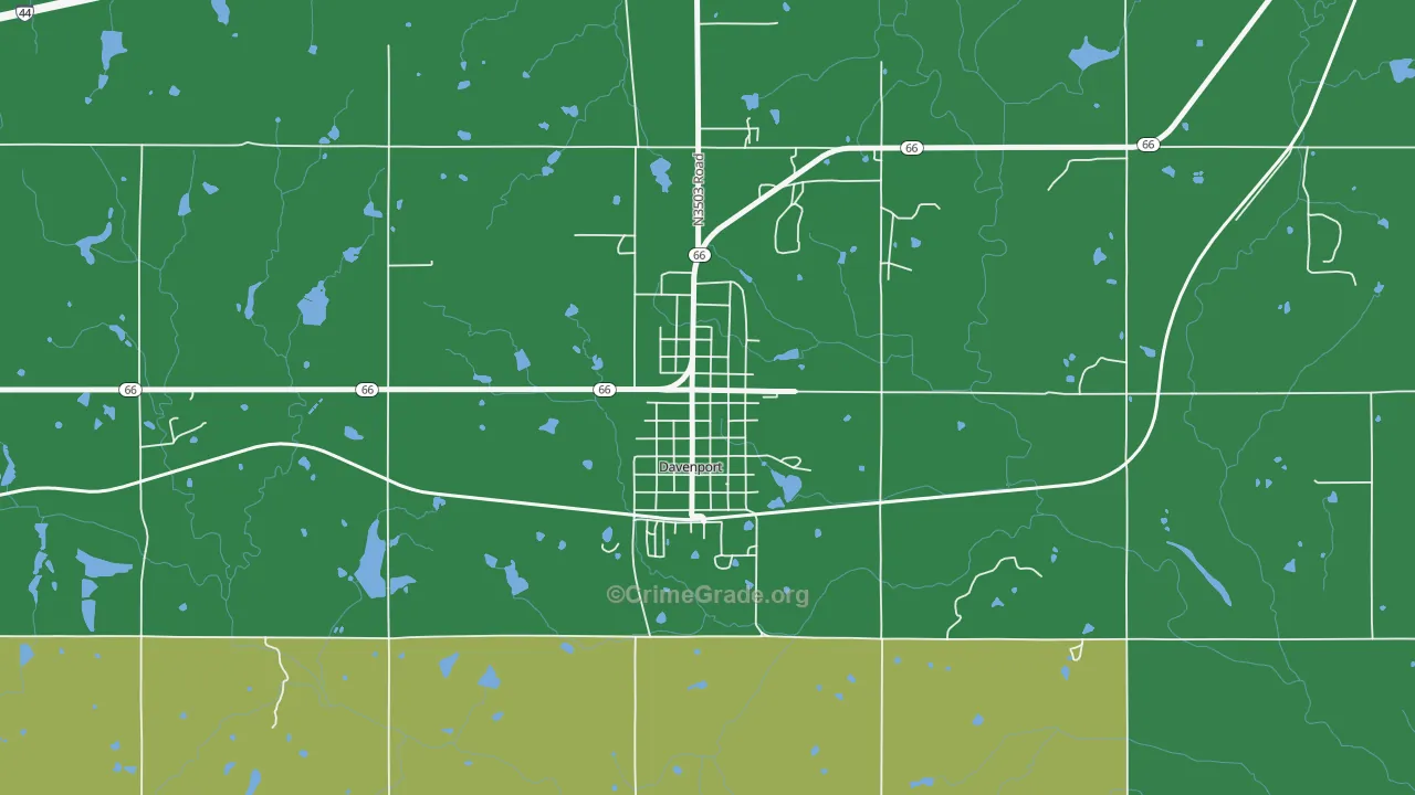 74026, OK Map of Vehicle Theft Rates