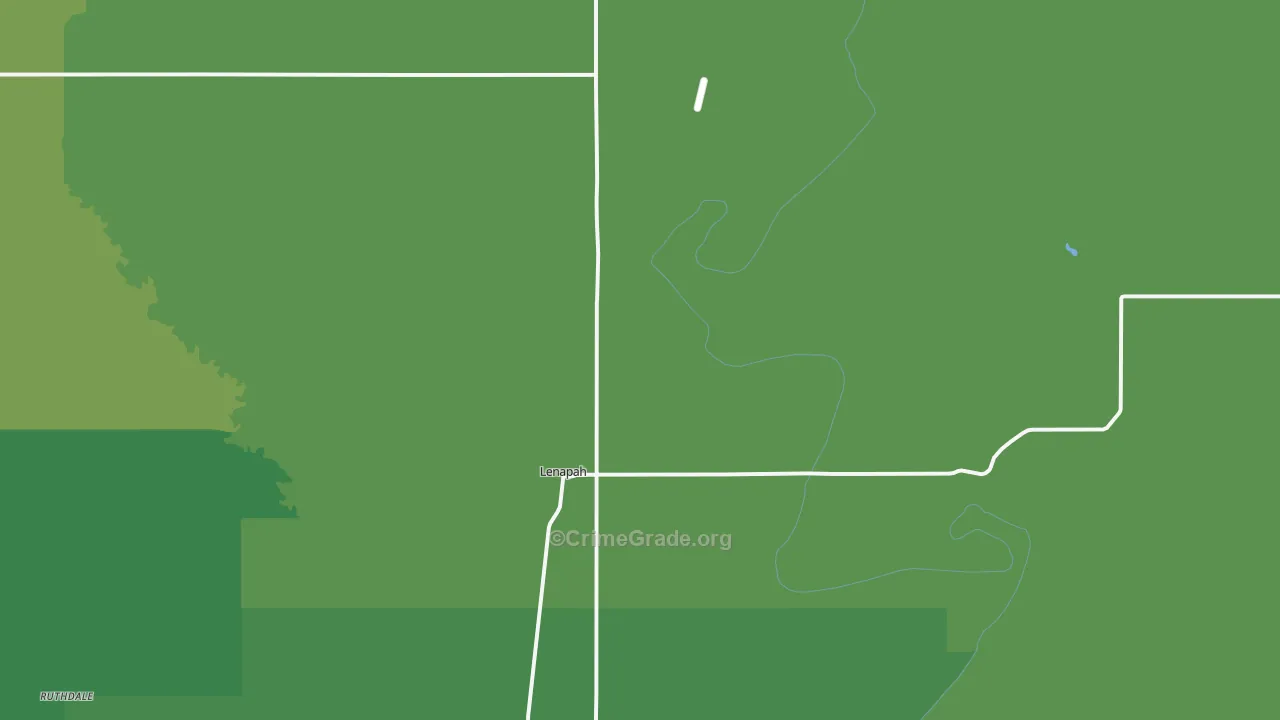 74042, OK Map of Vehicle Theft Rates