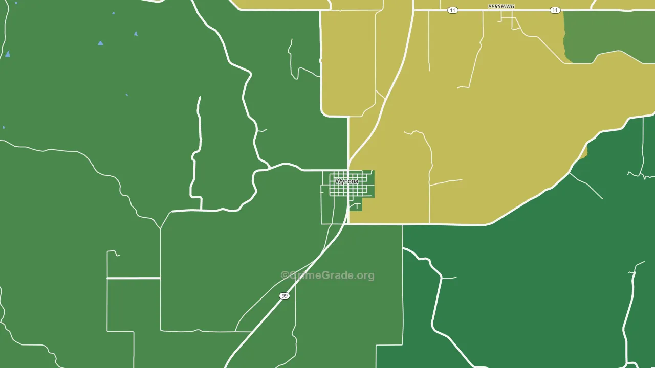 74084, OK Map of Vehicle Theft Rates