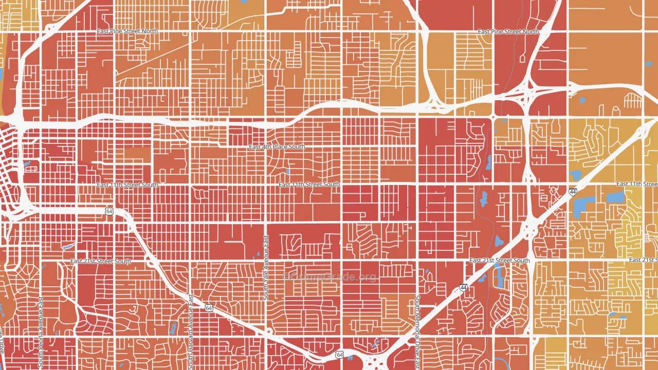 74112, OK Map of Vehicle Theft Rates