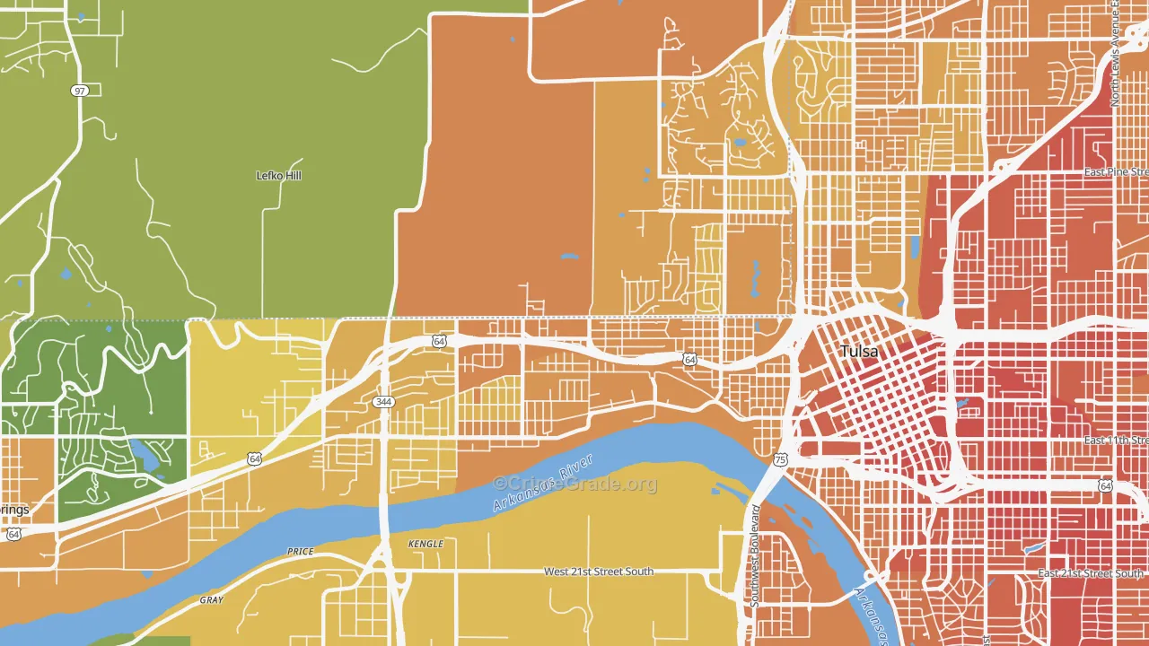 74127, OK Map of Vehicle Theft Rates