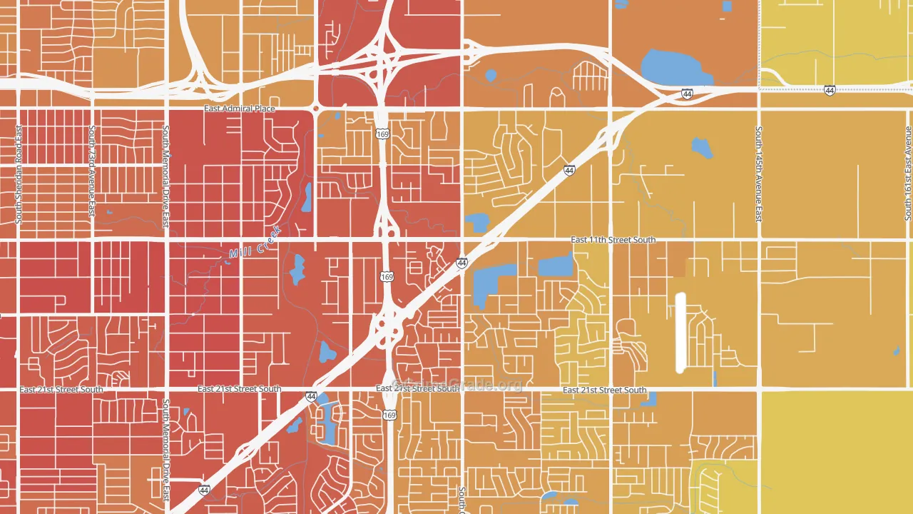 74128, OK Map of Vehicle Theft Rates