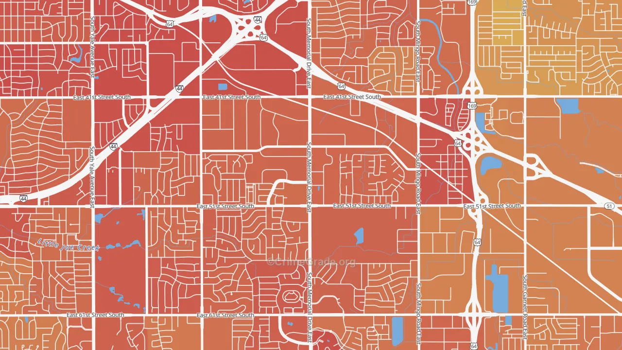 74145, OK Map of Vehicle Theft Rates