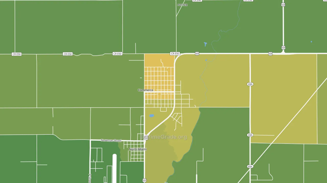 74339, OK Map of Vehicle Theft Rates